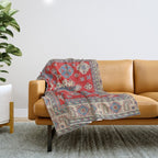 Diamond Eyes Kazak Persian Handmade Rug Throw Blanket Gallery Image 1