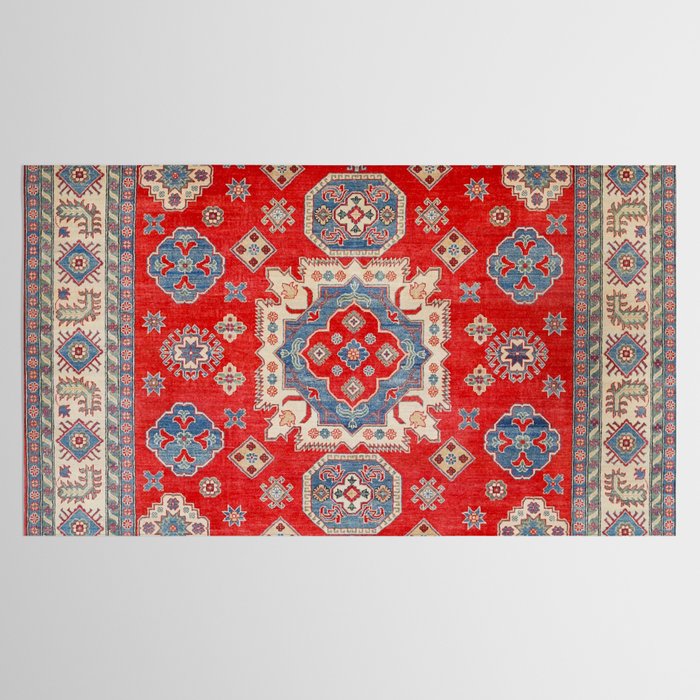 Diamond Eyes Kazak Persian Handmade Rug Tablecloth Gallery Image 2