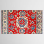 Diamond Eyes Kazak Persian Handmade Rug Tablecloth Gallery Image 2