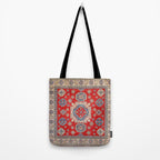 Diamond Eyes Kazak Persian Handmade Rug Tote Bag Gallery Image 2