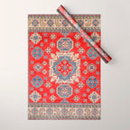 Diamond Eyes Kazak Persian Handmade Rug Wrapping Paper Gallery Image 1