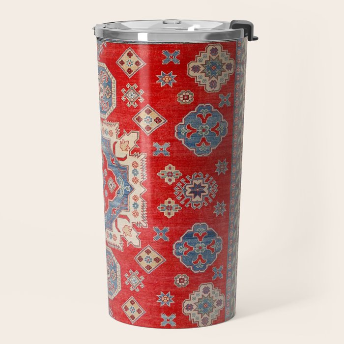 Diamond Eyes Kazak Persian Handmade Rug Travel Mug Gallery Image 2