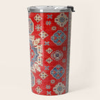Diamond Eyes Kazak Persian Handmade Rug Travel Mug Gallery Image 2