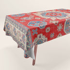 Diamond Eyes Kazak Persian Handmade Rug Tablecloth Gallery Image 1