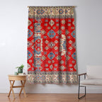 Diamond Eyes Kazak Persian Handmade Rug Window Curtain Gallery Image 5