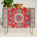 Diamond Eyes Kazak Persian Handmade Rug Credenza Gallery Image 1