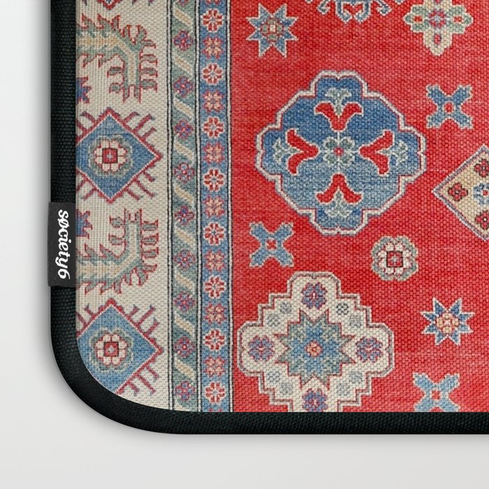 Diamond Eyes Kazak Persian Handmade Rug Laptop Sleeve Gallery Image 3