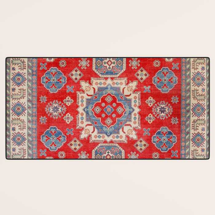 Diamond Eyes Kazak Persian Handmade Rug Desk Mat Gallery Image 3