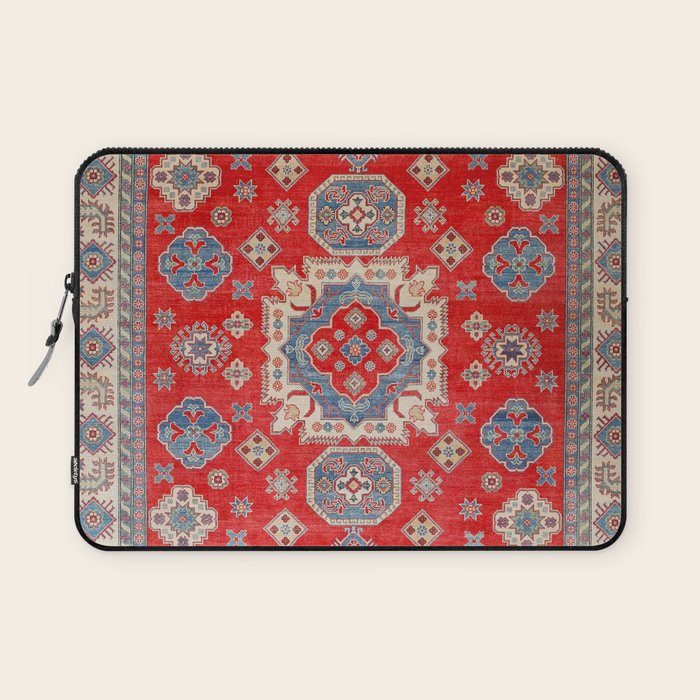 Diamond Eyes Kazak Persian Handmade Rug Laptop Sleeve Gallery Image 1
