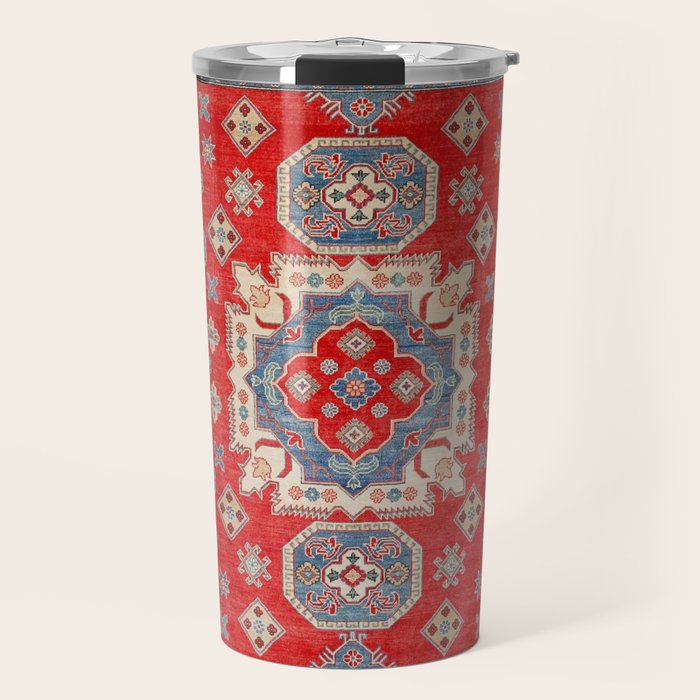 Diamond Eyes Kazak Persian Handmade Rug Travel Mug Gallery Image 1