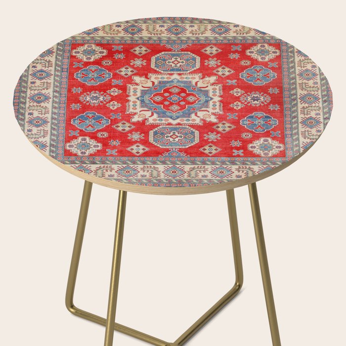 Diamond Eyes Kazak Persian Handmade Rug Side Table Gallery Image 2