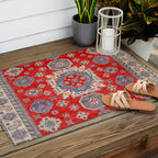 Diamond Eyes Kazak Persian Handmade Rug Outdoor Rug Gallery Image 2