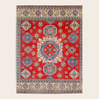 Diamond Eyes Kazak Persian Handmade Rug Poster Gallery Image 4