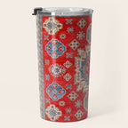Diamond Eyes Kazak Persian Handmade Rug Travel Mug Gallery Image 3