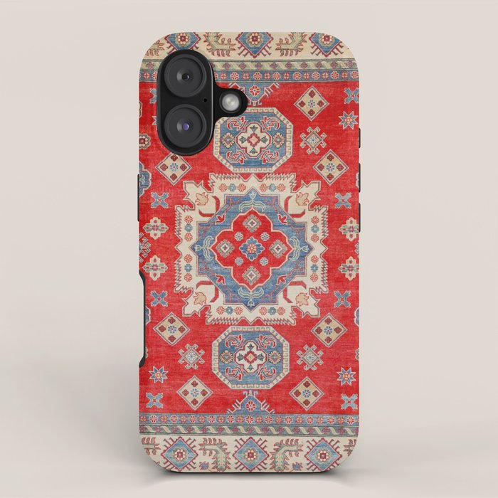 Diamond Eyes Kazak Persian Handmade Rug iPhone Case Gallery Image 1