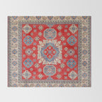 Diamond Eyes Kazak Persian Handmade Rug Throw Blanket Gallery Image 2