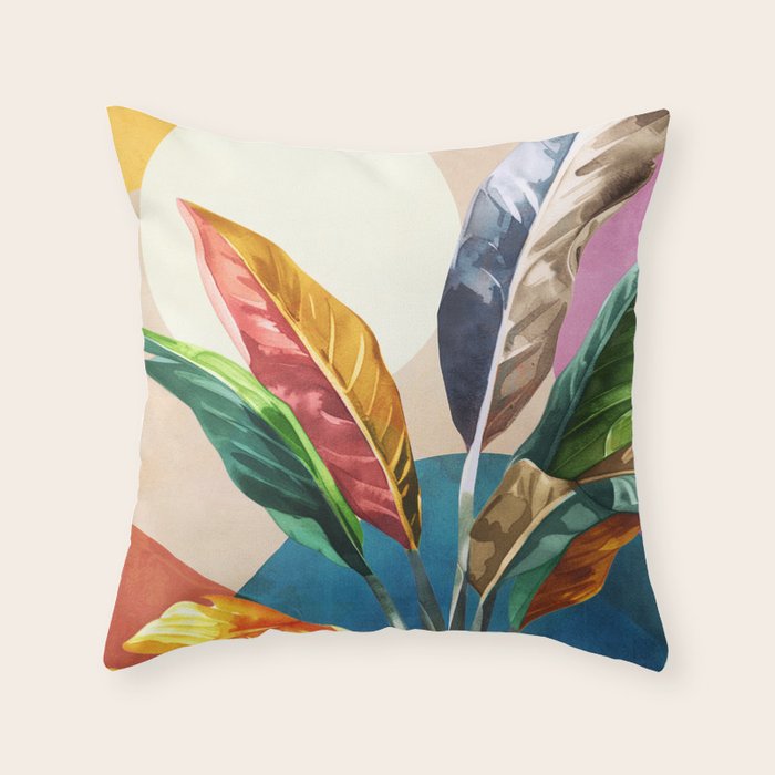 Colorful Branching Out 27 Throw Pillow Gallery Image 6