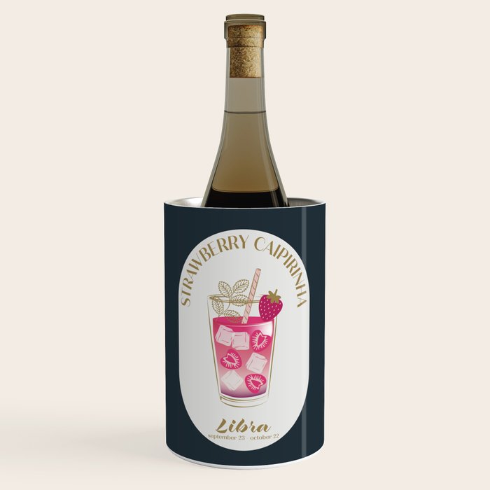 Strawberry Caipirinha Cocktail Zodiac Sign Wine Chiller Gallery Image 1