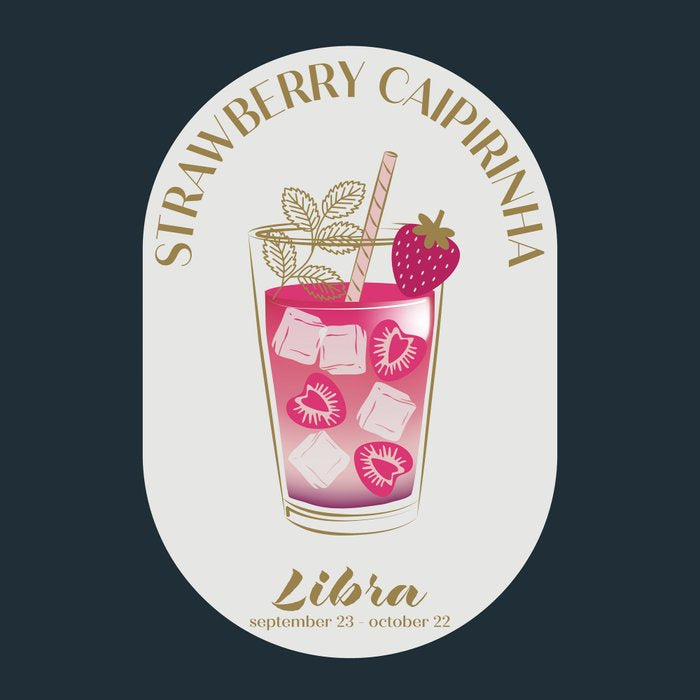 Strawberry Caipirinha Cocktail Zodiac Sign Coffee Mug Gallery Image 2