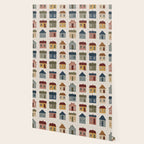 Whimsical Cottage Grid - Cozy Heirloom Wallpaper Gallery Image 2
