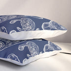 Manatees - Navy Pillow Sham Gallery Image 3