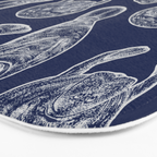 Manatees - Navy Bath Mat Gallery Image 3