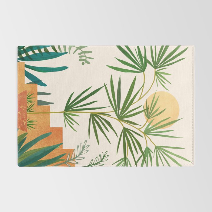 The Good Garden Desert Landscape Illustration Rug Gallery Image 2