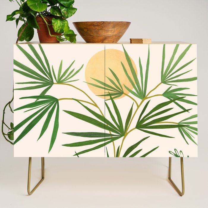 The Good Garden Desert Landscape Illustration Credenza Gallery Image 1