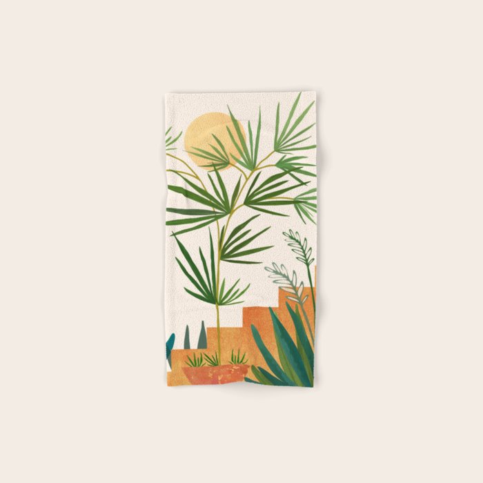 The Good Garden Desert Landscape Illustration Towels Gallery Image 1