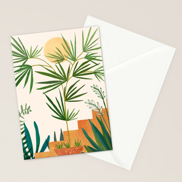 The Good Garden Desert Landscape Illustration Stationery Card Gallery Image 2