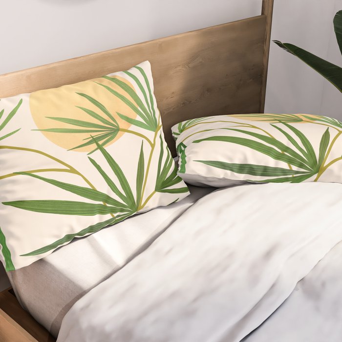 The Good Garden Desert Landscape Illustration Pillow Sham Gallery Image 2