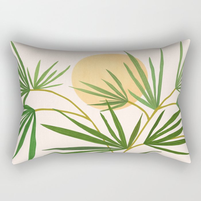 The Good Garden Desert Landscape Illustration Rectangular Pillow Gallery Image 2