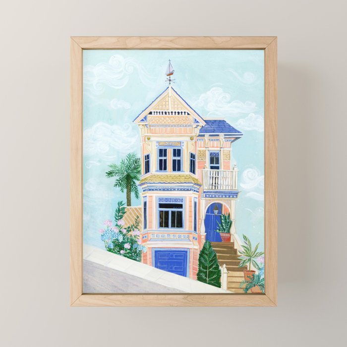 Little Victorian House Mini Art Print Gallery Image 1