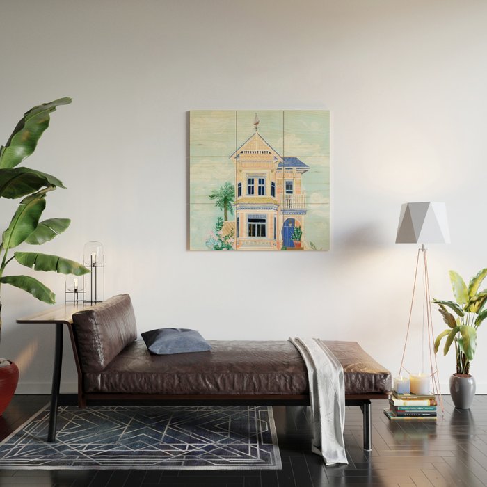Little Victorian House Wood Wall Art Gallery Image 2