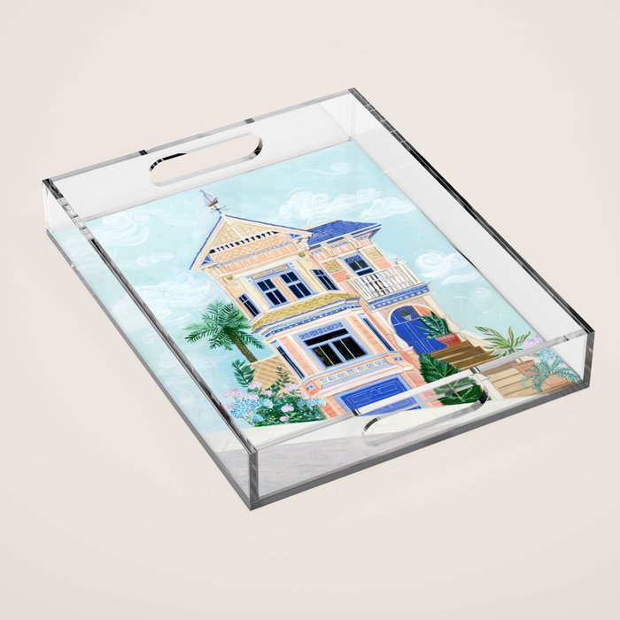 Little Victorian House Acrylic Tray Gallery Image 1