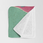 Abstract Dachshund in Pink and Purple Throw Blanket Gallery Image 3