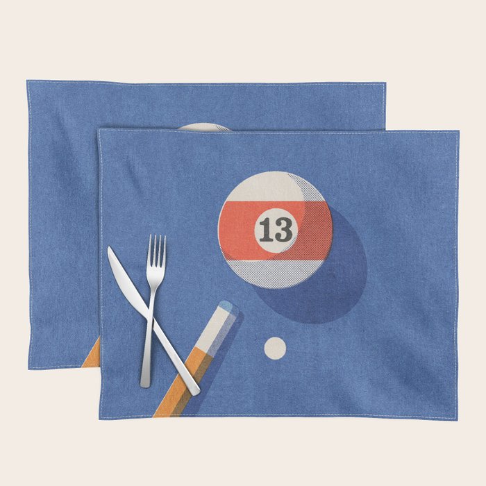 BALLS / Billiards - ball 13 I Placemat Gallery Image 1