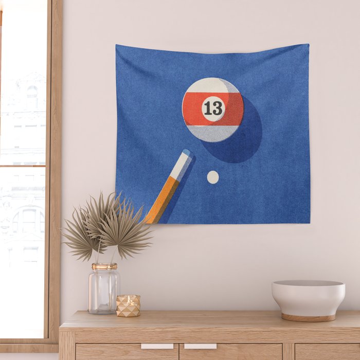 BALLS / Billiards - ball 13 I Wall Tapestry Gallery Image 2