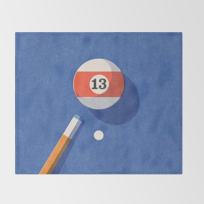 BALLS / Billiards - ball 13 I Throw Blanket Gallery Image 2