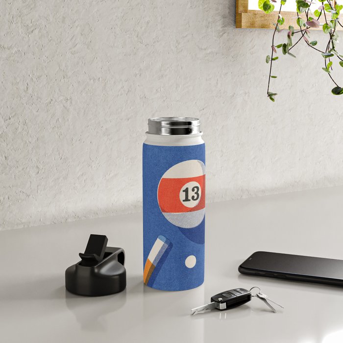 BALLS / Billiards - ball 13 I Water Bottle Gallery Image 4