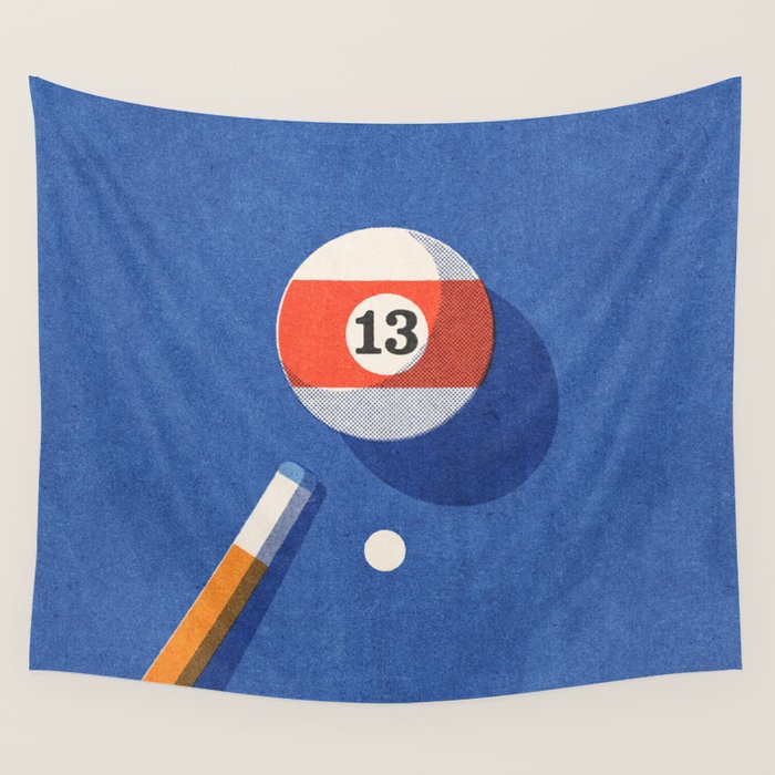 BALLS / Billiards - ball 13 I Wall Tapestry Gallery Image 4