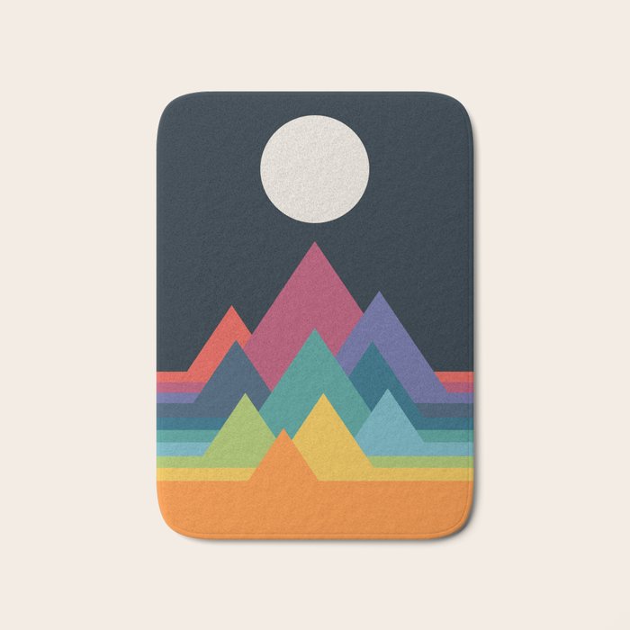 Whimsical Mountains Bath Mat Gallery Image 1