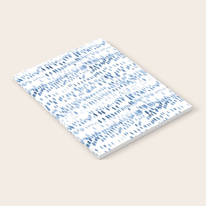 Baby blue boho vibes - watercolor brush strokes Notebook Gallery Image 2