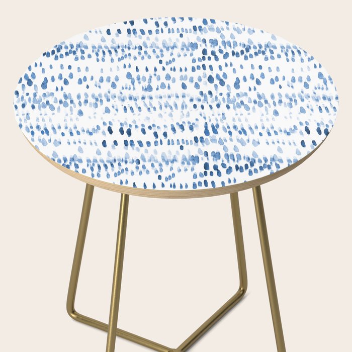 Baby blue boho vibes - watercolor brush strokes Side Table Gallery Image 2