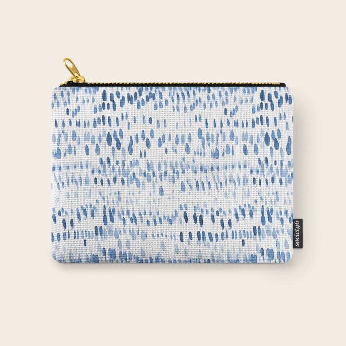 Baby blue boho vibes - watercolor brush strokes Carry All Pouch Gallery Image 1