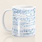 Baby blue boho vibes - watercolor brush strokes Coffee Mug Gallery Image 3