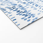 Baby blue boho vibes - watercolor brush strokes Welcome Mat Gallery Image 2