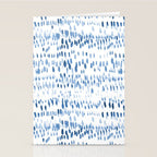 Baby blue boho vibes - watercolor brush strokes Stationery Card Gallery Image 2