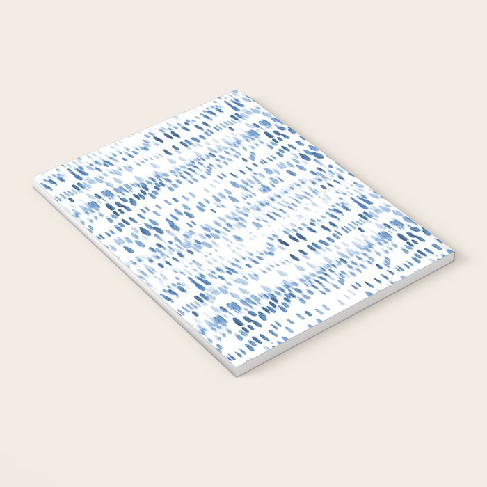 Baby blue boho vibes - watercolor brush strokes Notebook Gallery Image 3
