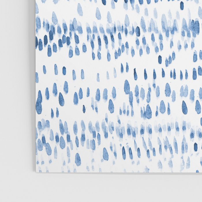 Baby blue boho vibes - watercolor brush strokes Poster Gallery Image 3